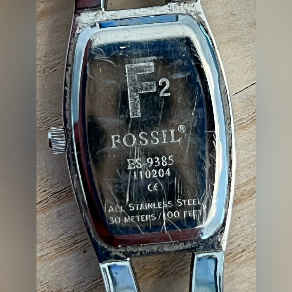 Fossil Ladies Watch Metallic Green Dial Stainless Steel Bracelet F2 - Picture 6 of 9